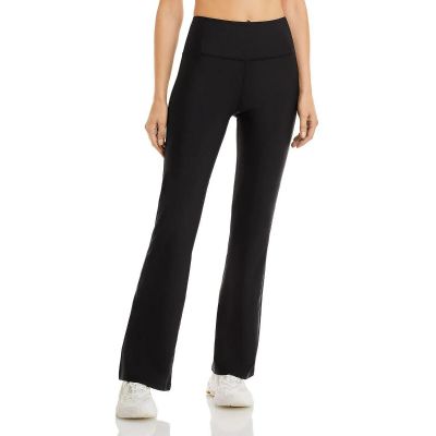 AQUA Athletic High Rise Bootcut Leggings Women's XS Black Pull On Style Pockets