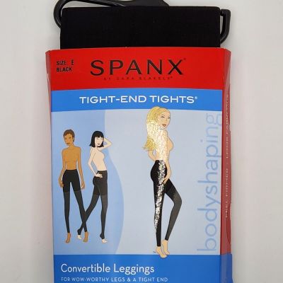 New Old Stock Spanx Tight End Tights Convertible Legs  Black Sz E 195-265 lb