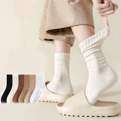 All warm black and white knitted legs keep feet winter y2k style Jengiang lolita