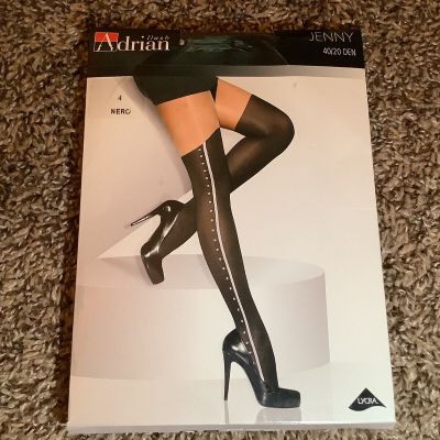 Adrian Ilash Jenny tights, 40/20 denier, color nero (black), size: L