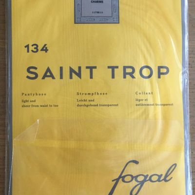 SAINT TROP 134 Fogal Pantyhose (Large) Switzerland Light Sheer Charme Gold