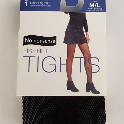 NO NONSENSE Fashion Black Fishnet Tights Size M/L