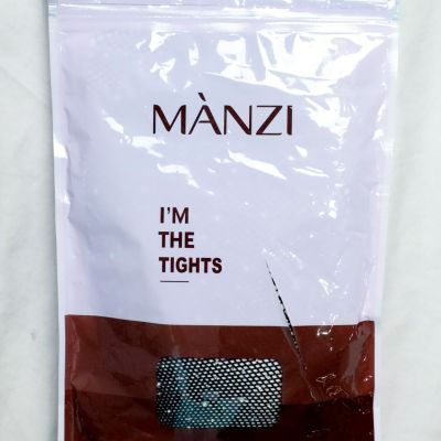 Manzi Women's 2 Pack I'm The Tights Rimstone Stockings MG7 Black/Beige One Size