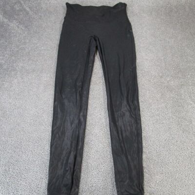 Spanx Leggings Womens Large Black Faux Leather