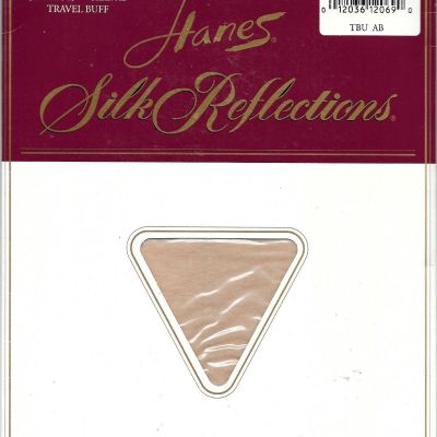 Hanes Style 710 Silk Reflections Pantyhose Sandalfoot Size AB Travel Buff