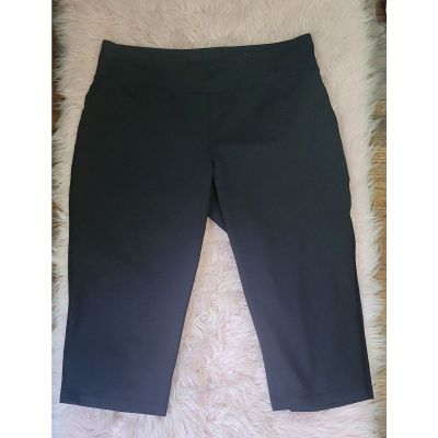 Lands' End Women's Active Yoga Pants Size 2X (20W-22W) - Black - Hidden Pocket!