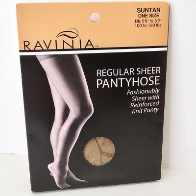 RAVINIA PANTYHOSE SUNTAN ONE SIZE FITS 5'0 TO 5'9