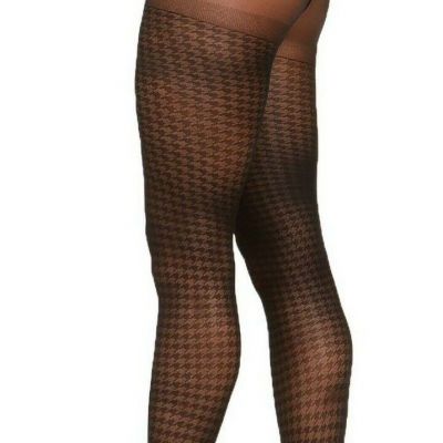 INC International Concepts Women's Tights????Black Houndstooth ???? Designer