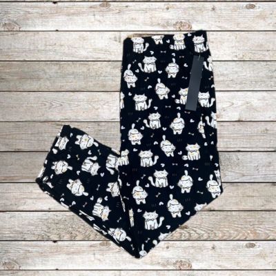 Women’s Capri Leggings Depot Cat Print Plus Size 3X-4X NWT Stretchy High Waist