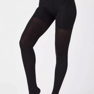 Spanx NEW Size B Very Black  Lux Leg Shaping Mid-Thigh Tight-End Tights FH3915