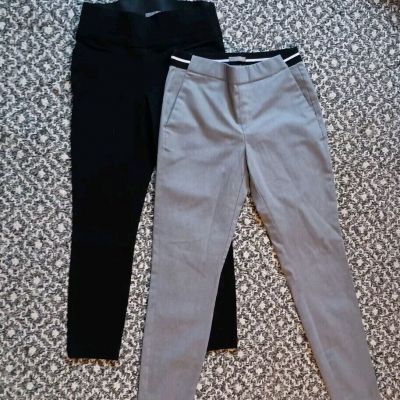 Maurices Slim Pants XS-REG (Lot Of 2) Fit Stretch Pockets Pull-up