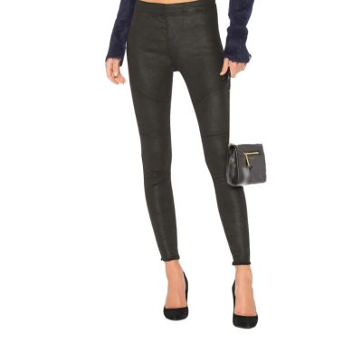 DL1961 Women's High Rise Asphalt Denim Legging Black Size 26 Retail $198 DMG