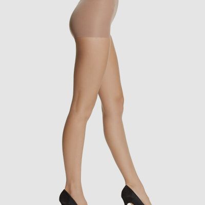 Natori Women's Beige Matte Micro Control Top Pantyhose Size Small