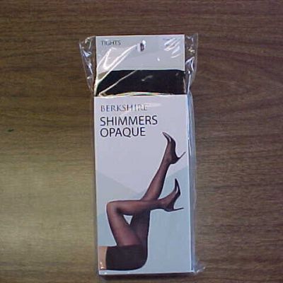 BERKSHIRE SHIMMERS OPAQUE TIGHTS BLACK SIZE MEDIUM STYLE 4943