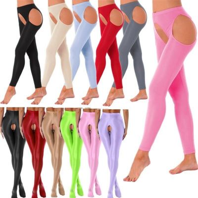 Women Suspender Nylon Pantyhose Thigh-High Stockings Lingerie Hollow Out Tights