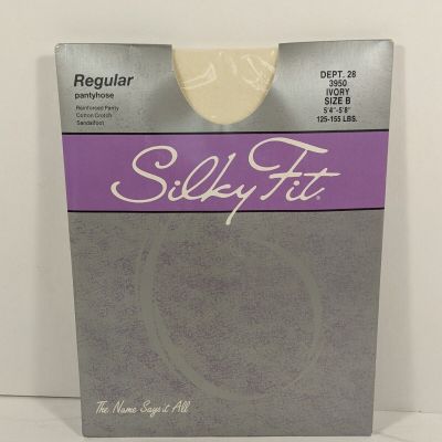 Silky Fit Regular Pantyhose Reinforced Panty Sandalfoot Ivory Color Size B