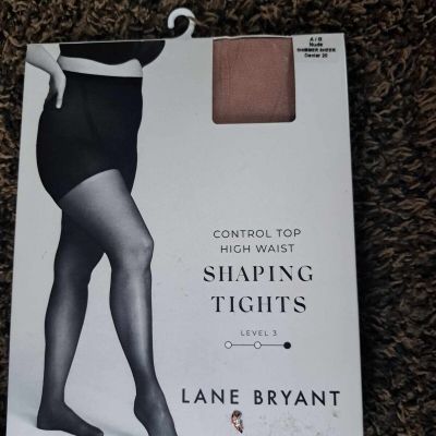 Lane Bryant Control Top Smoothing tights A/B Cafe nude r Sheer New!