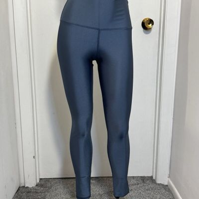 Emily Hsu Designs Ultraluxe Legging Small . Dark Blue.Shiny, Nylon/Spandex