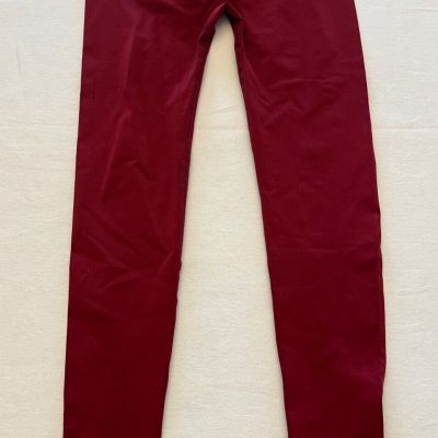 Gymreapers Women’s Dark Red Leggings Size Medium 26” inseam