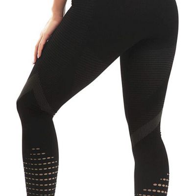 running girl  High Waist Workout Leggings (CK2454 Black M) Ew..( New)