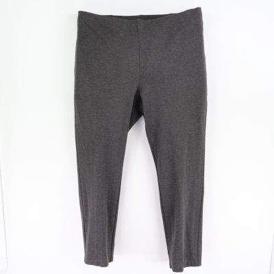 Liz Claiborne Leggings Alexis Fit Womens Size 2XL Gray Heathered Stretch Comfort