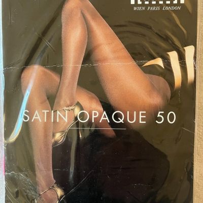 Wonderful Wolford SATIN OPAQUE 50 Tights FILM PINK Small S