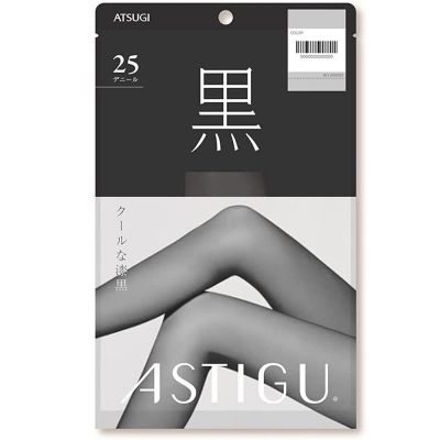 Astigu Stocking Kuro Sheer Black Tights Size M - L - 480 Black Harajuku Cultu...