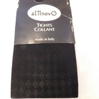 New Italy Stilnovo Black Fashion Tights  Size M/L