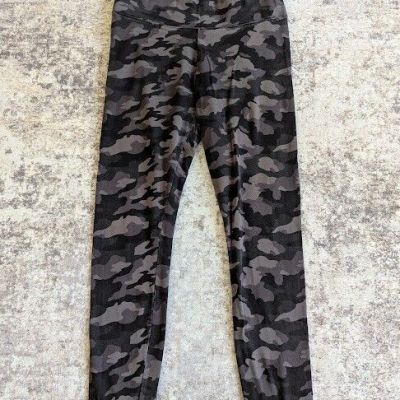 Simply Vera Vera Wang High Rise Live-In Print Black Camo Leggings Womens Large