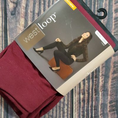 WEST LOOP SOFT  Maroon Fleece LEGGING Women's M/L