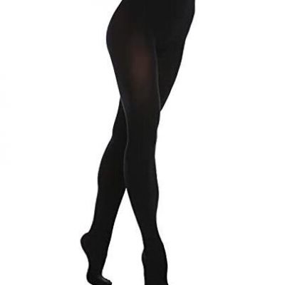 Women's 80 Den Soft Opaque Tights, Women's Tights Small-Medium Totally Black