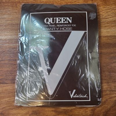 Velvetouch Queen All Nylon Extra Panel Panty Hose Taupe Size A