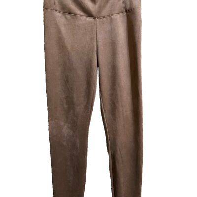 NWT RACHEL ZOE SUEDED LEGGINGS SZ 2 CARAMEL STRETCH PULL ON