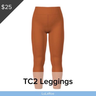 LuLaRoe BRAND NEW Leggings Solid ORANGE Rare TC2 Tall & Curvy 2 Fits Sizes 18+