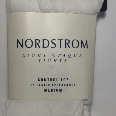 Nordstrom | Light Opaque Tights Control Top | Size: Medium | Color: White | NWT.