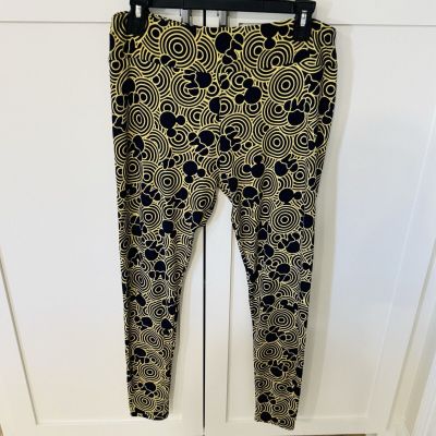 LuLaRoe Leggings Womens Stretch Pants Disney Theme Print Activewear Multicolor