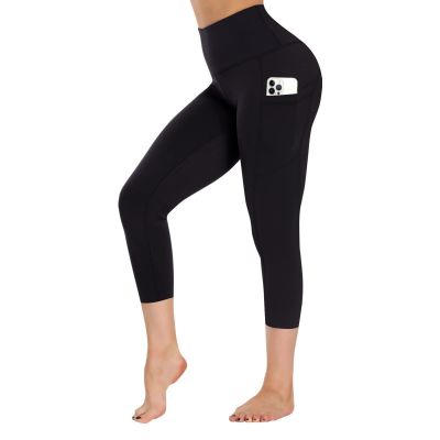 Leggings with Pockets for Women Reg & Plus Size - Capri Yoga Pants High Waist Tu