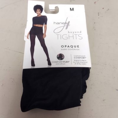 NEW Hanes Beyond Tights Opaque Dark Coverage Comfort Flex Size M