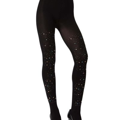 Constellation Embellished Opaque Tights