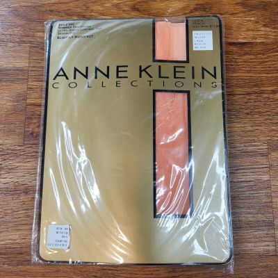 Vtge Anne Klein Collection Style 955 Shimmer Pantyhose Size A Peach