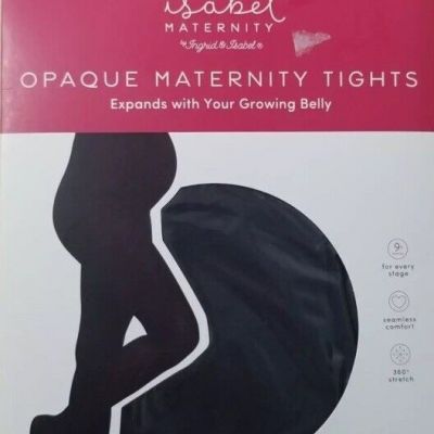 Women's Opaque Maternity Tights Ingrid & Isabel Black Size (S/M) New With Tags