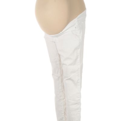 LED Luxe Essentials Denim Women Ivory Jeggings 26 W Maternity