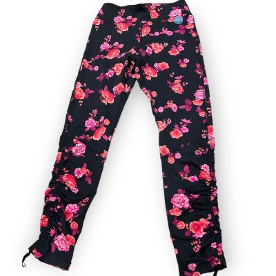 Victoria's Secret PINK ULTIMATE V HIGH WAIST 7/8 LEGGING  Soft M Black  Floral