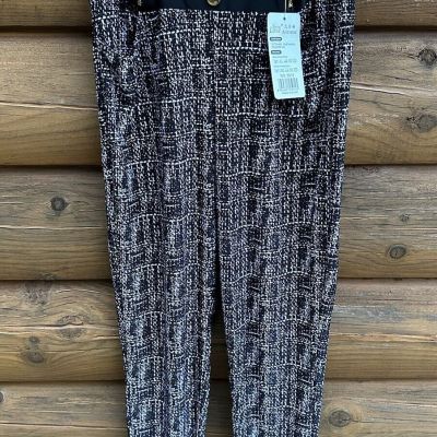 Snow Love Legging Pants Size XL XXL Extra Large Black White Zipper