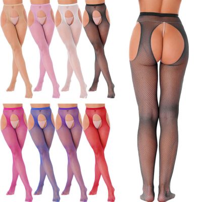 US Women's Fishnet Thigh High Tights Lingerie Stocking Suspender Sexy Pantyhose