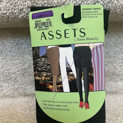 Assets By Sara Blakely Terrific Bodyshaping Tights Black Size 5 Smooths NWT