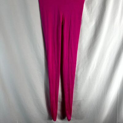 Wolford x sergio rossi Hot Pink Satin Effect womens tights size XS