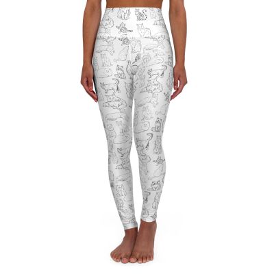 Maeve Cat Leggings, Trendy Fashion Statement, Anthropologie Inspired Yoga Pants,