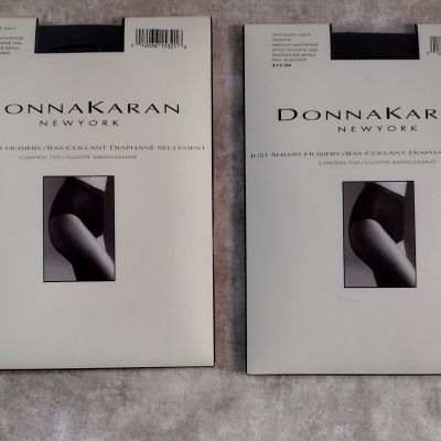 Donna Karan SheerPantyhose ~ Midnight Navy - Medium - 2 Pairs - Sexy!