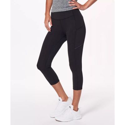 Lululemon Speed Up Crop 21” Leggings Black Size 8 I High-Performance Activewear